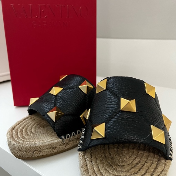 Valentino Garavani Rockstud Espadrilles Size 38 - Picture 1 of 5